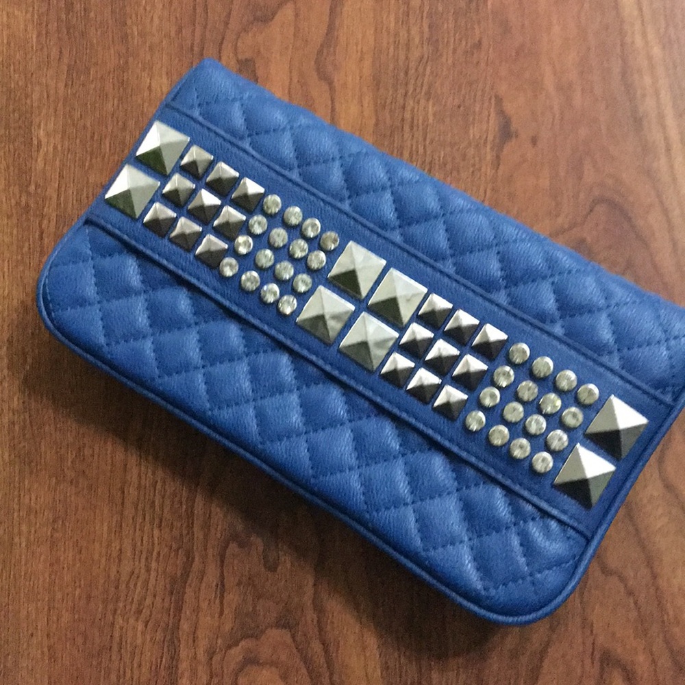 Electric blue clutch